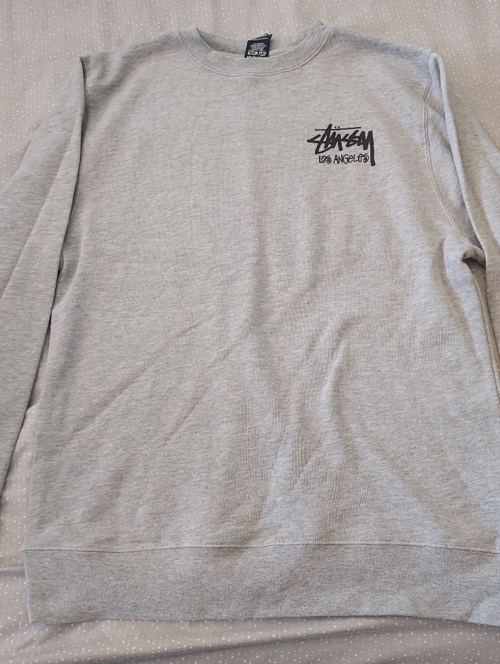 Stussy Los Angeles Gray Crewneck Sweatshirt